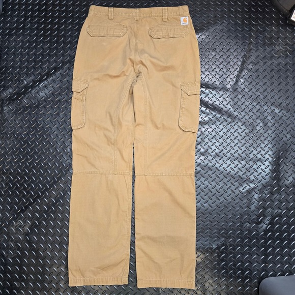 Carhartt Force Relaxed Fit Cargo Pants Mens 36x36 Tan Ripstop Work Trousers - Picture 4 of 13